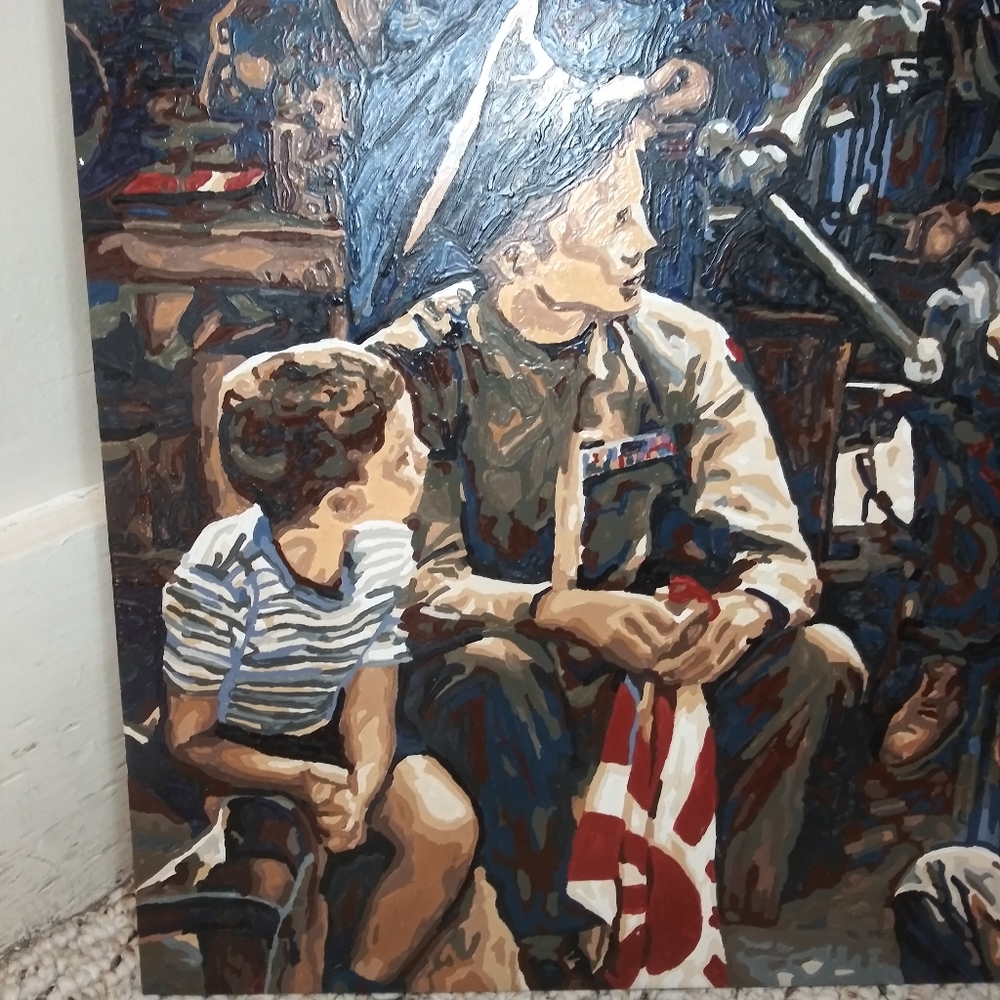 Paint By Numbers Marine Homecoming Painting - Picture 4 of 7
